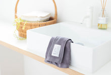 画像をギャラリービューアに読み込む, ガーゼとパイルのどっちも楽しめるスリムバスタオル|チャコールグレー